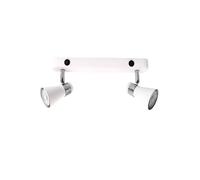 Aplique pared doble lineal con interruptor Serie Selna GU10 Blanco