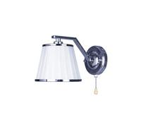 Aplique pared metal color cromo serie trebol 25cm