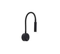 Aplique pared metal color negro serie madrazo 6.3cm 6.3 cm