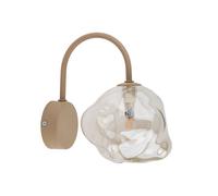 Aplique Pasillo Metal Cristal G9 Beige Coñac B: 15 CM Wandleuchte Salón