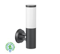 Aplique PORU para exterior acero inoxidable antracita incl. lámpara E27