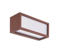 Aplique rectangular UTAH para exterior, acabado corten Mantra
