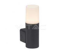 APLIQUE REDONDO DE ALUMINIO 1XGU10 H 25 CM IP54 COLOR NEGRO VT-7616 7566