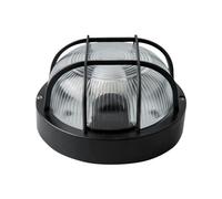 APLIQUE REDONDO NEGRO IP54 E27 MAX40W