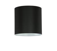Aplique Redondo POINT De Techo En Negro Y Plata Ø12,7cm Lámpara De Sala