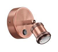 Aplique RETRA interruptor bronce mate redondo 1x E27 max. 60W