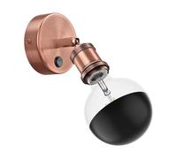 Aplique RETRA interruptor bronce mate redondo + lámpara LED 660lm blanco [EEK: F]