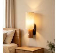 Aplique sin Conexión eléctrica de madera con LED Iluminación para Escaleras a Batería Inalámbrico con sensor de movimiento Recargable por USB 3600 mAh 4000K iluminación hacia arriba y hacia abajo