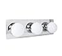 Aplique sirla 3x5w led 1650lm 4000k ip44 l.38xan.11xal.13cm cromo