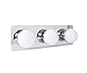 Aplique sirla 3x5w led 1650lm 4000k ip44 l.38xan.11xal.13cm cromo