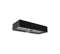 Aplique solar led 6w negro c/sensor movimiento ASLO