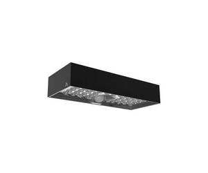 Aplique solar led 6w negro c/sensor movimiento ASLO