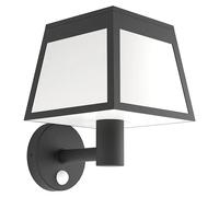 Aplique solar LED para exterior Altilia (8 W, Plástico, Blanco cálido, Negro)