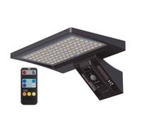 Aplique Solar LED Regulable 8W, IP65, ideal para iluminación exterior, ahorro energético y uso en jardines o patios.