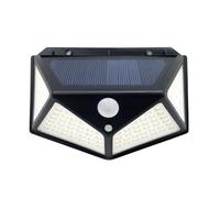 Aplique solar - luz LED de 6000K, 450 lm, IP65, dimensiones 9,5x13,5x5 cm, con sensor de movimiento crepuscular
