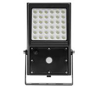 Aplique solar para exterior Endura Flood (10 W, L x An x Al: 19,4 x 6,7 x 31,3 cm, Negro, IP44, 1.200 lm)