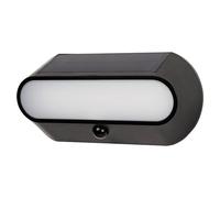 Aplique solar para exterior Evra (1,5 W, Blanco cálido, Negro)