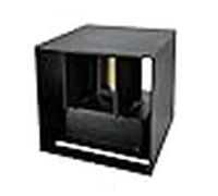 Aplique sor ip65 2x5w led 800lm 6500k l.10xan.10xal.10cm negro