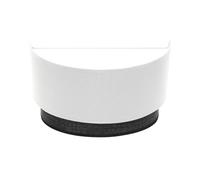 Aplique tatiana 1xe27 blanco-madera negra 17x30x15 cm