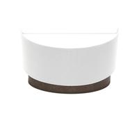 Aplique tatiana 1xe27 blanco-oxido 17x30x15 cm