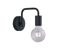 Trio Lighting Lámpara de pared Diallo sin pantalla negro mate