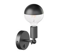 Aplique vintage E27 FETRO con interruptor negro orientable incl. lámpara E27 [EEK: F]