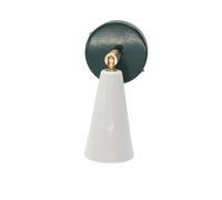 Aplique vintage pequeño de colores POP Verde Botella Blanco