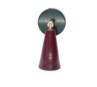 Aplique vintage pequeño de colores POP Verde Botella Granate