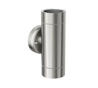 Aplique WEDO para exterior cromo mate acero inoxidable IP44 dos luces Up