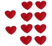 Apliques de corazón de felpa para el pelo, hechos a mano, de dibujos animados, decorativos, pasadores para el pelo