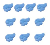 Apliques de felpa con forma de ala de dibujos animados, apliques peludos hechos a mano, decoración de cola de caballo, bonitos pasadores para el pelo