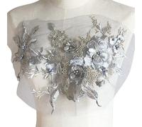 Apliques de flores bordados para decoración del hogar de moda con lentejuelas efecto parches de flores