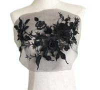 Apliques de flores bordados para decoración del hogar de moda con lentejuelas efecto parches de flores