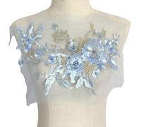 Apliques de flores bordados para decoración del hogar de moda con lentejuelas efecto parches de flores