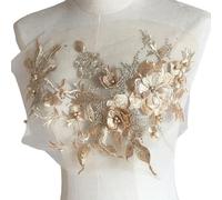 Apliques de flores bordados para decoración del hogar de moda con lentejuelas efecto parches de flores