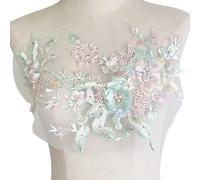 Apliques de flores bordados para decoración del hogar de moda con lentejuelas efecto parches de flores