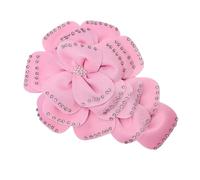 Apliques de flores de múltiples capas con diamantes de imitación de gran tamaño para coser en bodas, vestidos de noche, ropa, accesorios de fiesta