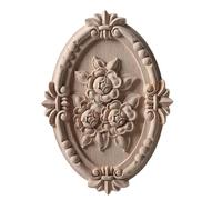 Apliques de madera tallada para muebles, armarios, marcos sin pintar, molduras de madera, calcomanía, decoración del hogar, S4,13