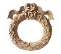 Apliques de madera tallada para muebles, armarios, marcos sin pintar, molduras de madera, decoración del hogar, Y35, 12