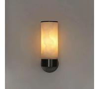 Apliques de Pared, Apliques de alabastro, Apliques de latón de 22 cm, Apliques de baño Modernos, lámparas de Pared Doradas para Interiores, Apliques de mármol Natural para Sala de