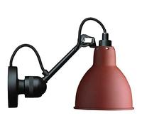 Apliques de Pared con Brazo Oscilante, Lámpara de Pared Cabecera Dormitorio Lámpara de Lectura Luz de de Pared Ajustable de Metal Industrial E14 para Sala de estar Loft Pasillo Cocina Comedor,Rojo