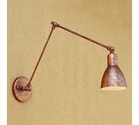 Apliques de pared con enchufe, lámpara de pared europea Retro Edison, plegable, de metal, hierro, brazo largo, lámpara de pared, farol de pared V-intage, antiguo industrial, compatible con cocina,