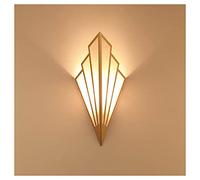 Apliques de pared creativos, sencillos, en forma de abanico, LED, de hierro forjado, de lino, con pantalla Art Deco, para mesita de noche, E14, focos de fondo para pasillo de hotel, color negro.