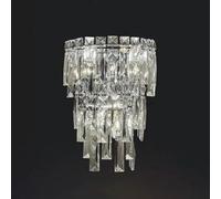 Apliques de Pared de Cristal Modernos, Apliques de Pared de Lujo para Interiores, Luces de tocador de baño Regulables en Cromo Dorado, lámpara de Pared Lineal Larga para Porche, Pasillo, dor