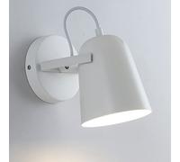 Apliques de pared de hierro creativos Luz de pared interior moderna Luz de pared de ángulo ajustable Linterna de pared de una sola cabeza Lámpara de pared de metal for dormitorio Sala de estar Hotel (