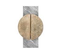 Apliques de pared de latón de 35 cm, lámpara de pared de mármol natural, luminarias de pared con casquillo G4, aplique de pared de estilo chino para sala de estar, comedor, pasillo, estudio y decoraci