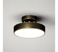 Apliques de Pared, Iluminación de Techo de Latón Cepillado, Lámpara Colgante Led Ajustable a 180°, Lámpara de Techo con Pantalla Acrílica, Luminaria Rede Montaje Semiempotrado, Lámpara de Techo Plana