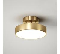Apliques de Pared, Iluminación de Techo de Latón Cepillado, Lámpara Colgante Led Ajustable a 180°, Lámpara de Techo con Pantalla Acrílica, Luminaria Rede Montaje Semiempotrado, Lámpara de Techo Plana