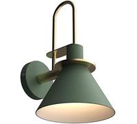 Apliques de pared , Lámpara de pared verde hierro forjado metal V-intage aplique de pared E27 montaje en pared apliques sala de estar luces de pared accesorio Compatible with tienda de ropa estudio re