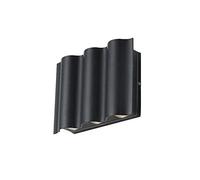 Apliques de Pared Led de 18 W, Modernos, con Iluminación Hacia Arriba Y Hacia Abajo. Lámpara de Pared Exterior de Aluminio para Escaleras, Balcones, Jardines, Patios Y Villas. Luz Blanca Cálida.